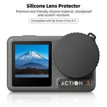 3pcs Silicone Lens Caps, Compatible With DJI Osmo Action 3/4/5Pro/6 Camera, Scratch-Resistant Protective Cover