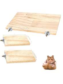 Bệ đỡ cho vẹt, giá đỡ tương tác bằng gỗ, cầu thang leo cho chuột hamster, đồ dùng cho chim. - Xem 8