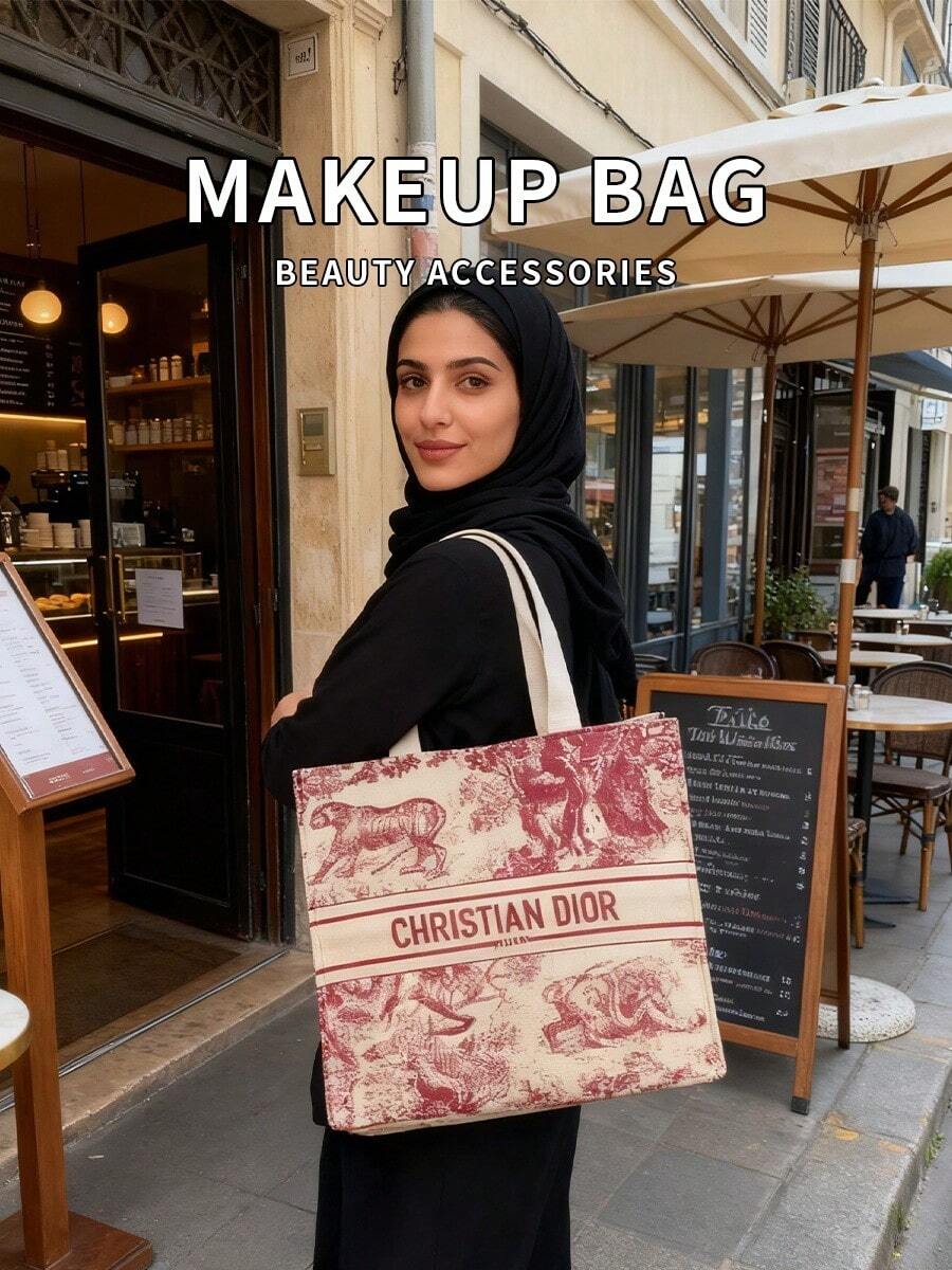 Dior 大容量帆布手提包、单肩包、通勤包、旅行便携包