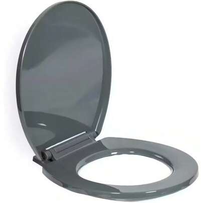 Soft Close Toilet Seat Quick Release Hinge Durable Oval Design Easy Top Mount Installation Anti Slam Standard O Shape Easy Clean Slow Close