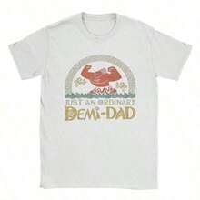 Graphic Cotton-Shirt Classic Vintage Funny Moanas Maui Stronge Shirt Men Cotton Vintage-Shirt Round Collar Just An Ordinary Demi Dad Tees Merch Y2K,Oversize Plus Size Men's S To 5XL,Summer Tee - 白色 - 查看 1