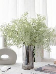 6/12pcs Artificial Plants, Artificial Fern Plants, 17.8 Inches, Rosemary Branches, Fake Green Plant Shrubs, Farmhouse Style Centerpiece Decor, Tabletop Kitchen Shelf Dining Table Accents, UV-Resistant Outdoor Garden Plants, Birthday Graduation Gift - Olive Green - View 3