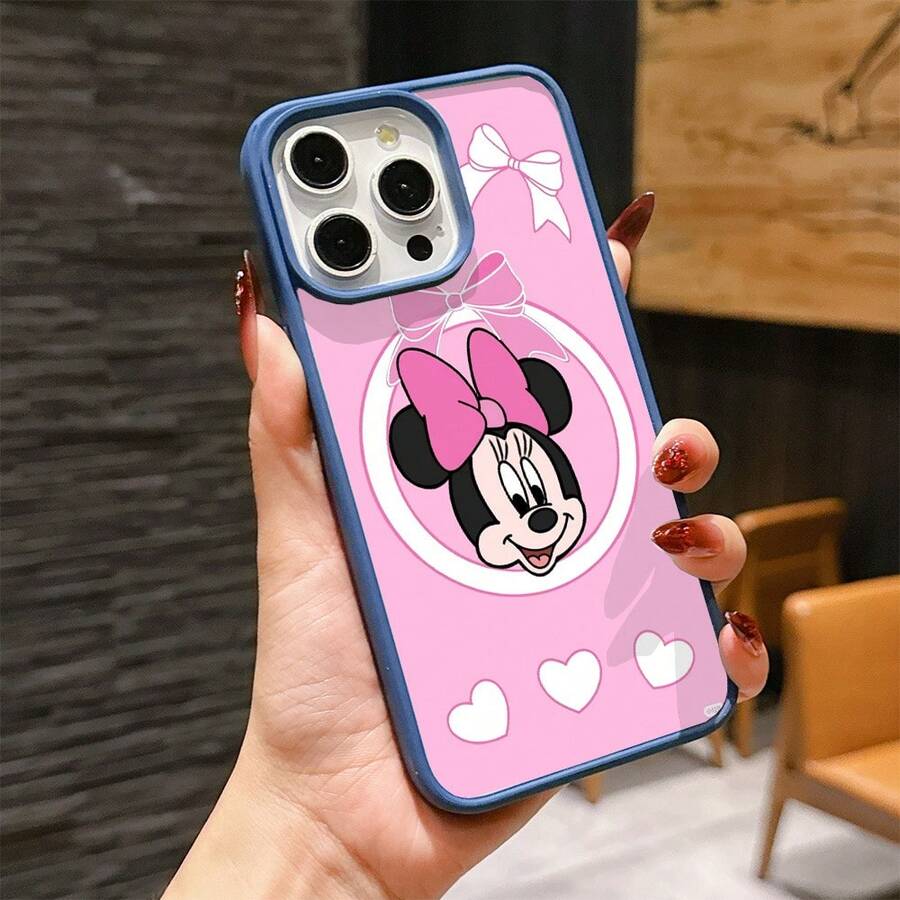Mickey Mouse Clubhouse Character Patterned Phone Case Featuring A Joyful Design. Mickey Mouse, Minnie Mouse, Donald Duck, Daisy Duck, Goofy Dog, Compatible With IPhone 17, 17 ProMax, 17 Pro, 17 Air, 16, 15, 14, 13, 12 Pro 11 XsMax Xs Xr X And Galaxy Models, With Shockproof Protection And Magnetic Case. A Fun Gift For Disney Fans ,Mickey Fans, Family, Friends, Birthdays, Holidays, And Special Occasions. A Delightful Addition To Your Phone Accessories. - 藍色 - 查看 1
