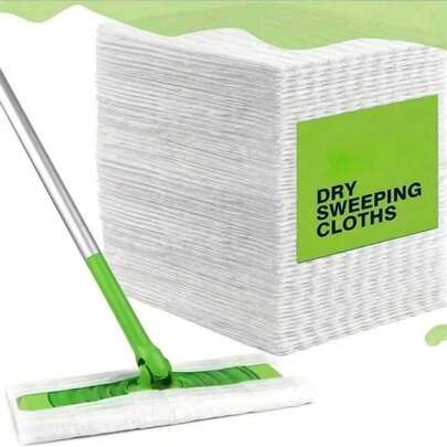 Paquete de 30/60/100 piezas Almohadilla de repuesto para trapeador de microfibra ultrafina, toalla de trapeador desechable, de uso en seco y húmedo, fácil de limpiar el piso, decoración del hogar, regalos de Navidad, regalos para el hogar, decoración de habitaciones