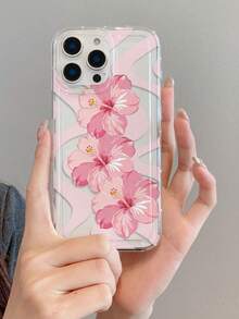 1 Piece. Lily Flower Pattern, Air Cushion Transparent Anti-Drop Phone Case, Made Of TPU Material, Can Be Given As A Holiday Gift, Suitable For Apple Phones XS/XS Max/XR/11 12 13 14 15 16 Pro/17 Air/Promax/14 15 16 Plus. Suitable For Both Men And Women. - 無色 - 查看 7