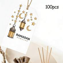 Custom Ramadan Gift Tags, Custom Gift Tags, Custom Gift Labels, Custom Thank You Cards, Custom Clothing Tags, Custom Paper Box Tags, Custom Cardboard, Custom Thank You Cards, Custom Shaped Greeting Cards, Party, Holiday, Gathering, Restaurant, Wedding, Back To School Season, Confession Season - Ramadan Hanging Tag - View 29