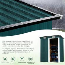 Casa De Almacenamiento Bodega Cobertizo Exterior Para Jardin - Verde - Ver 6