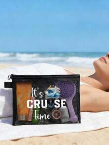 Túi đựng mỹ phẩm lưới Maestra, in họa tiết biển và bãi biển, có thể đựng son môi và bông trang điểm, túi đựng mỹ phẩm trong suốt di động, túi đựng đồ dùng vệ sinh cá nhân, túi đựng đồ du lịch, túi đựng mỹ phẩm, túi chăm sóc da, túi đựng đồ dùng vệ sinh cá nhân, quà lưu niệm du lịch cho bạn bè nữ, túi đựng đồ dùng vệ sinh cá nhân thiết yếu khi đi du lịch, đồ dùng học tập - Nhiều màu - Xem 5