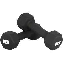 CAP Barbell Neoprene Dumbbell Weights Pairs & Sets| Multiple Colors - Black - View 13