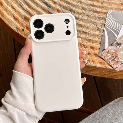 غطاء هاتف أبيض مقاوم للسقوط بتغطية كاملة وملمس مطفي متوافق مع أجهزة 17 برو ماكس/17 برو/17/16 برو ماكس/16/16 برو/16 بلس/15/15 برو ماكس/15 برو/15 بلس/11/12/13/14 برو ماكس/12 برو/12 برو ماكس/13 برو/13 برو ماكس/14 برو/14 برو ماكس/14 بلس، غطاء واقي ناعم وإبداعي بتصميم بسيط