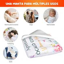 CYPNRegalos para Mama Cumpleaños Dia de la Madre Frase en Español - a Mi Mama Manta Regalo de Hija Hijo - Franela Suave Manta Arrojadiza Regalos para Madre Navidad 130x150cmFashion - Amor (mamá) - Ver 8