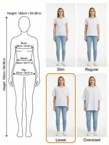 Blusa de mujer de corte holgado, cuello redondo, manga corta, casual, adecuada para primavera y verano, con estilo minimalista, elegante y sexy Y2K, apta para uso diario, oficina, hogar y exteriores, color negro - Albaricoque - Ver 7
