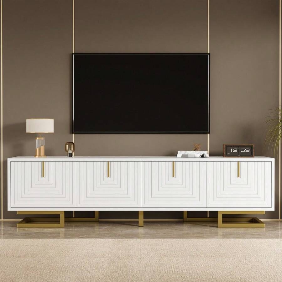 Television Stands & Entertainment Centers - White - View 1
