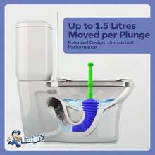 Bathroom Toilet Plunger - Heavy Duty Clog Remover With Effective Unblocker Bellows Design - 如圖 - 查看 4