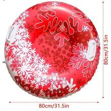 1pc Inflatable Snow Tube, Thick Inflatable Snow Tube, Suitable For Winter Skiing