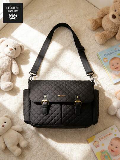 1pc Oxford Cloth New Multifunctional Diaper Bag, Casual Versatile Crossbody Maternity Bag For Outdoor Travel Storage, Fashionable Mommy Bag For Casual Use