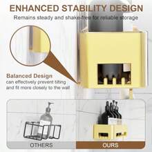 4 Pack Shower Caddy Shower Shelf No Drilling 15.15in Large Capacity Bathroom Organiser Storage Rustproof Bathroom Accessory Gold - 金色 - 查看 3