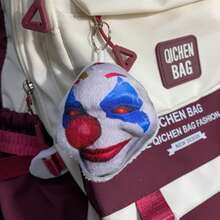 Peace Hunting Big Boss Clown Plush Squeeze Sound Hanging Ornament, I Dare To Give You Promise Voice Toy, Abstract Collectible, Perfect Gift For Birthday, Valentine's Day, Gift - Multicolor - View 1