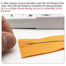 1 Conjunto Máquina de Costura Manual Portátil e Compacta com Kit de Costura - Máquina de Costura Manual DIY, Adequada para Tecidos, Roupas, Casa e Viagens, Máquina de Costura Mini para Iniciantes, Presente DIY Ideal para Natal, Ano Novo ou Aniversário (Observação: As cores dos acessórios são aleatórias, adequadas apenas para tecidos/acessórios finos, sem USB e bateria incluídos). - multicolorido - Visão 7