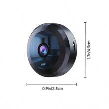 1 pieza Cámara inteligente inalámbrica mini Full HD 1080P, adecuada para conexión WiFi de 2.4G. Se puede ver de forma remota a través de la aplicación móvil, con batería de litio recargable incorporada, dispositivo portátil de monitoreo de doméstica alimentado por USB. Este diseño de cámara inalámbrica moderna equilibra la durabilidad y la facilidad de uso, una opción ideal para el sistema de del hogar. - Negro - Ver 5