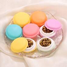 精美包装的20颗304不锈钢镀金竖向穿孔珠套装，可调节珠子，定位珠，隔珠，吊坠连接珠，DIY女士不锈钢首饰项链、手链隔珠手工配件 - 平行型珠子 - 查看 5