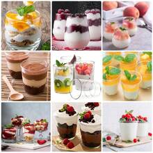 10PCS/50PCS/100PCS 100ml Clear Plastic Cups, Pudding, Jelly, Ice Cream, Dessert, Transparent Cups, Ice Cream, Transparent Pudding Cups, Party, Wedding, Catering, Food Containers, Mini Desserts, Appetizer Cups, Mini Appetizer Cups For Party, Wedding, Catering, Ice Cream, Pudding And Food Containers, Kitchen Supplies - Transparent - View 8
