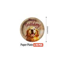 Cute Dog Happy Birthday Disposable Plates, Napkins, Cups - One-Time Party Supplies Set, Fits 25 Guests, Disposable Paper Plates Party Tableware Suitable For Birthday, Wedding, Theme Party, Family Picnic - Multicolor - View 12