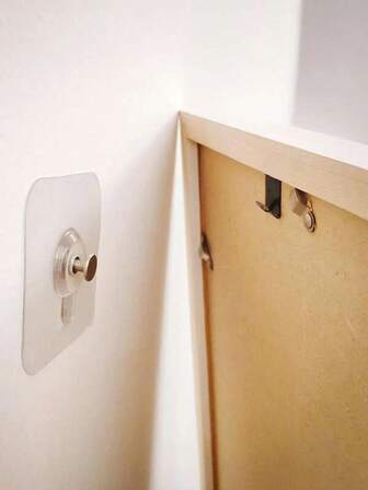 20 st. borrfria sömlösa väggkrokar, självhäftande krokar för badrum, kök, vardagsrum, lämpliga för att hänga ramar och dekorationer