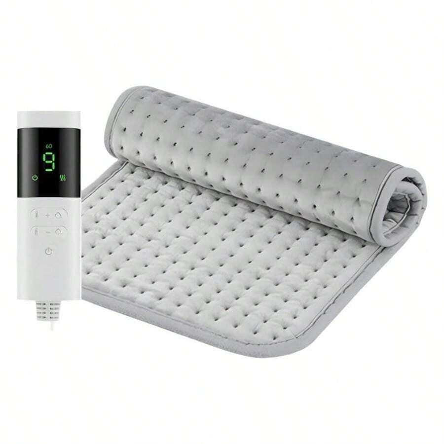 Electric Heating Pad 12''x24'' -9-Level Temperature Control, Speed Timed Portable Home Waist And Neck Protection, Soft Flannel Electric Blanket Suitable For The Back, Neck, Shoulders, Knees, Arms And Legs, Please Do Not Fold The Electric Blanket And Be Sure To Ensure The Controller Has Adequate Ventilation. - Xem 1