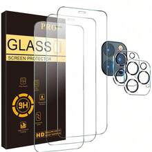 BOLLYMORE 适用于 17 Pro Max/17 Pro/17/AIR/16 Pro Max/16 Pro/16E 及更早机型的 3 片装屏幕保护膜和镜头保护膜套装 - 9H 钢化玻璃 + 全覆盖保护壳,适合旅行/通勤(超高清/防尘贴纸) - 無色 - 查看 29