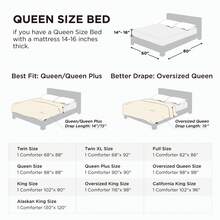 Thick Quilted Polyester Fabric Comforter Queen/King Size | Chic Solid-Color Bedroom Decor | Soft Warm Fluffy All-Season Stylish Bedding Accent - Pink - View 6