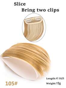 4-Inch Top Pad Hair Piece Wig For Women, One-Piece, Two-Clip, Invisible And Seamless, Small-Sized, For Hair Loss Compensation - Multicolor - View 20