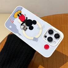 Disney.‌ Mickey Mouse Patterned Phone Case Decorated With A Whimsical Balloon And Candy Cane Design What Fun And Playful Elements What Compatible With IPhone 17, 16, 15, 14, 13, 12, And 11 Pro Models Made Of TPU With Shockproof Protection Great Gift For Family Friends Birthdays Holidays And Special Occasions - 白色 - 查看 3