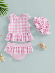 Baby Girls Beachwear - 粉色 - 查看 2