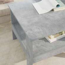 vidaXL Table basse Gris béton 57 x 55 x 45 cm Bois d'ingénierie - Gris - Voir 4