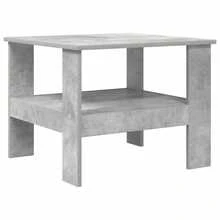 vidaXL Table basse Gris béton 57 x 55 x 45 cm Bois d'ingénierie - Gris - Voir 2