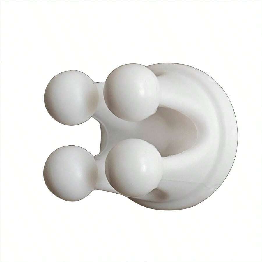 Silicone Sticky Hook - 3 Pcs Crown - Shaped Design Suitable Hanging Keys, Toothbrushes, Charging Cables, Bath Scrubbing Towels, Electrical Plugs. Can Be Used In Kitchen, Bathroom, Shower. Purple - 3 + 白色 - 查看 1