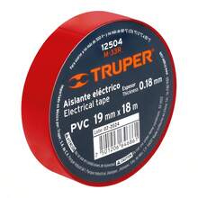 CINTA DE AISLAR 18M X19MM PARA INSTALACIONES ELECTRICAS OFICINA Y HOGAR - Rojo - Ver 2