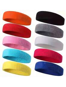 1pc New Outdoor Sports Sweat-Absorbent Headband, Fashionable Fitness Yoga Headscarf, Spring/Summer - Multicolor - View 4