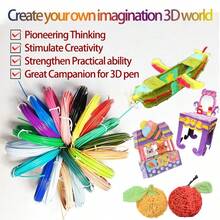 PLA 3D打印笔线材 3D打印线材 PLA 1.75mm 3米 40色 耐高温 不会堵塞笔尖 成分为玉米淀粉，即使吞食也无害 随机不重复颜色。 - 彩色 - 查看 6