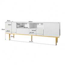 Television Stands & Entertainment Centers - White - View 7