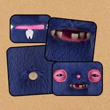 Spin Master 9英寸滑稽丑陋怪物毛绒玩具，皱巴巴的臭脸/吠叫/毛茸茸/大眼睛猫/刺猬皮特/臭脸，6种款式可选，儿童和成人收藏玩偶 - 圖弗 - 查看 6