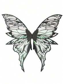 Plus Size 4-Leaf Foil Butterfly Wings/Wing Set, Shiny Transparent Butterfly Fairy Wings Adult Costume, Angel Wings For Women, Halloween Costume - Multicolor - View 15