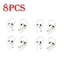 8pcs Bluetooth Earphone Ear Hooks, Sports Anti-Lost Ear Hooks, Transparent Anti-Lost Ear Hooks, Non-Slip Silicone Material, Compatible With Apple Pro Bluetooth Earphones - Multicolor - View 11