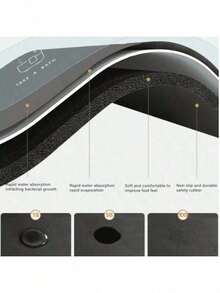 (Best Seller!!!) 1pc Flat Stove Protector Mat, Rubber Non-Slip Heat Resistant Kitchen Utensil Pad, Suitable For Induction Cooktop, Glass Stove, Multi-Purpose Scratch Guard, Also Can Be Used As Mouse Pad For Oven, Washing Machine, Dryer And Kitchen Decor. - Multicolor - View 4