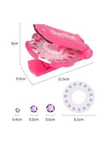 Diamond Hair Gem Stamper Kit - 180 Crystal Rhinestone Bling Hair Applicator Starter Set, DIY Hair & Accessory Bedazzler Tool, Sparkly Styling Gift For All Hair Types - Multicolor - View 4