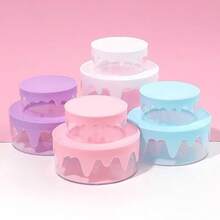 1 Stück kreative Aufbewahrungsbox, doppelschichtige Aufbewahrungsbox für kleine Gegenstände, Schmuck- und Uhrenaufbewahrungsbox, Geschenkbox in Sahnetortenform, Geburtstagsgeschenke, Haushaltorganisation und Aufbewahrungsbedarf, Heimdekoration, Raumdekoration, Schreibtischorganizer - Verschiedenfarbig - Übersicht 3