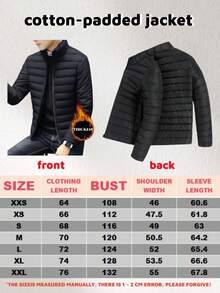 男士长袖多功能立领机车冬季外套，绗缝内衬，轻便保暖，秋冬季