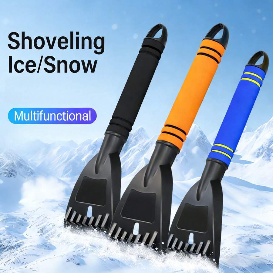 1pc Multi-Function Car Snow Shovel, Ice Scraper, Snow Remover Tool For Car Windshield Glass In Winter