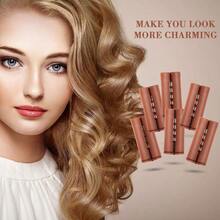 YQQ 12 Pieces Large Hair Perm Rods Set Cold Wave Rods Plastic Hair Curling Rollers With Stainless Steel Rat Tail Comb Pintail Comb For Hairdressing Styling Tools 1.57 InchBrown2179 - as pic - View 5